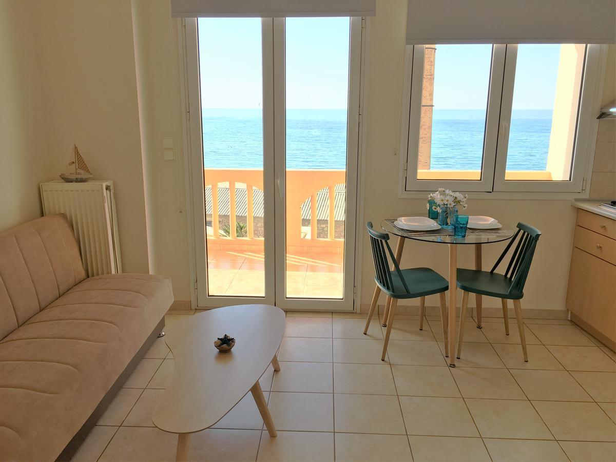 Koumpe Blue Sea View Apartment Rethymno Exteriör bild